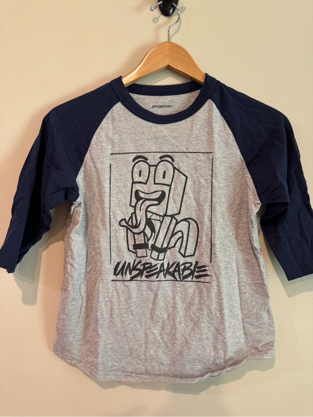 Unspeakable Graphic Tee - Gray & Navy